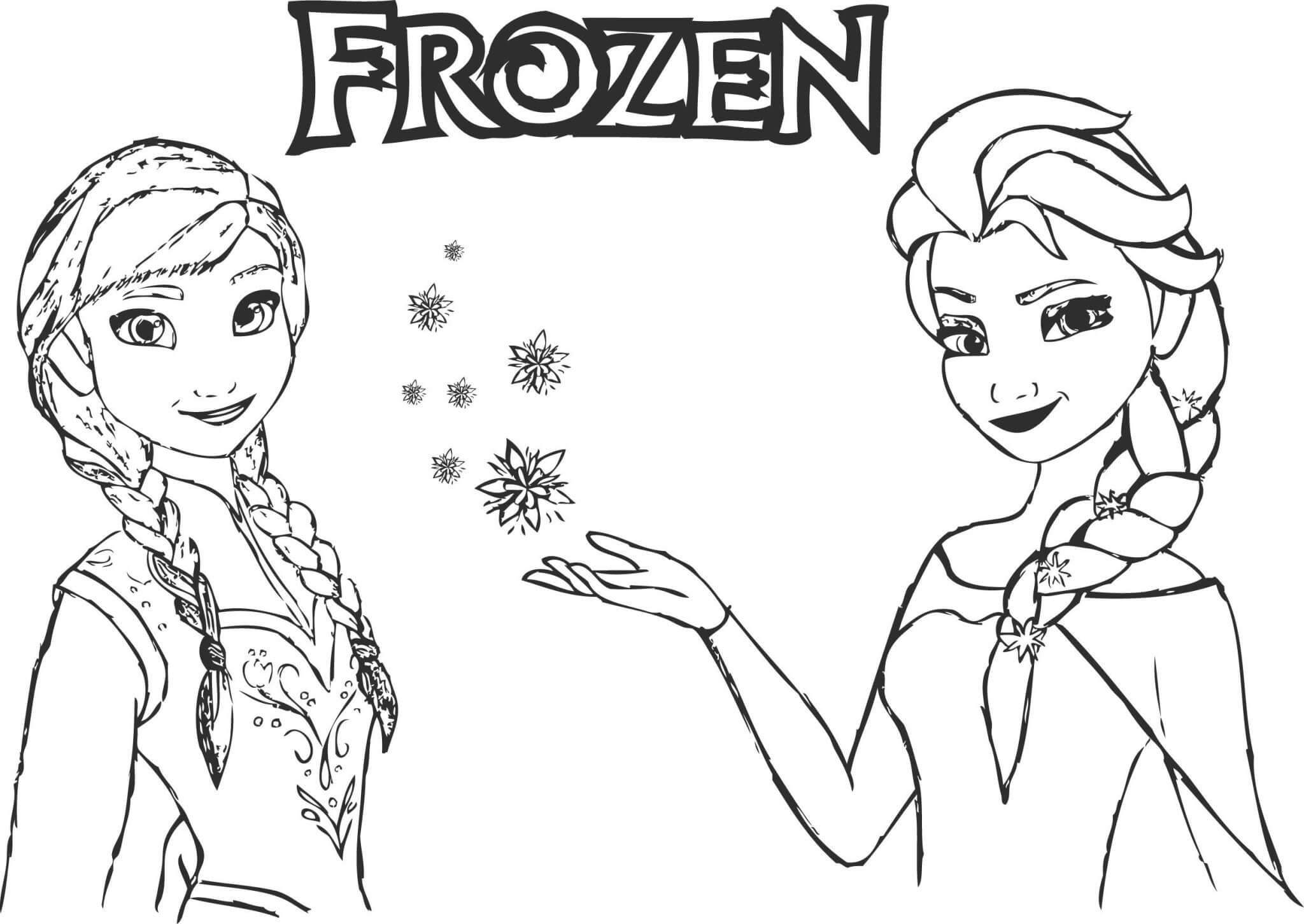 Sketsa Frozen - Radea